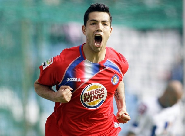 Nicolás "Miku" Fedor celebró sus goles con el Getafe.