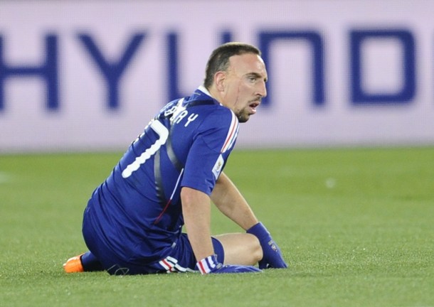 Franck Ribery lamentó la situación de la selección de Francia.