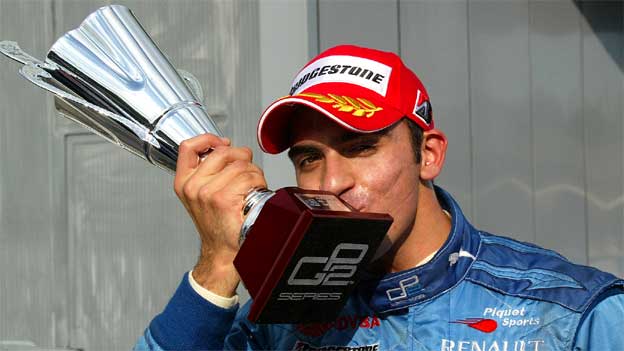 El piloto venezolano llegó a la gloria en la GP2.