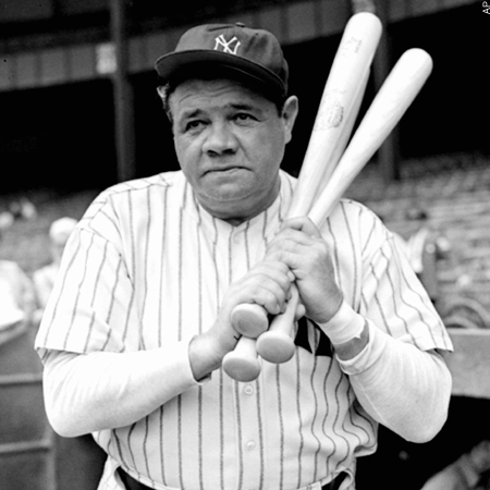 Babe Ruth fue uno de los mejores jugadores del béisbol mayor.