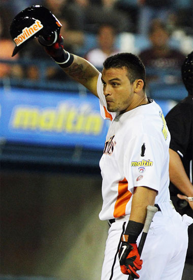 Gerardo Parra debutó con los zulianos como tercer bate.