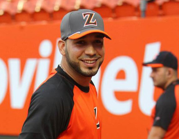 Marwin González ya luce el uniforme zuliano.