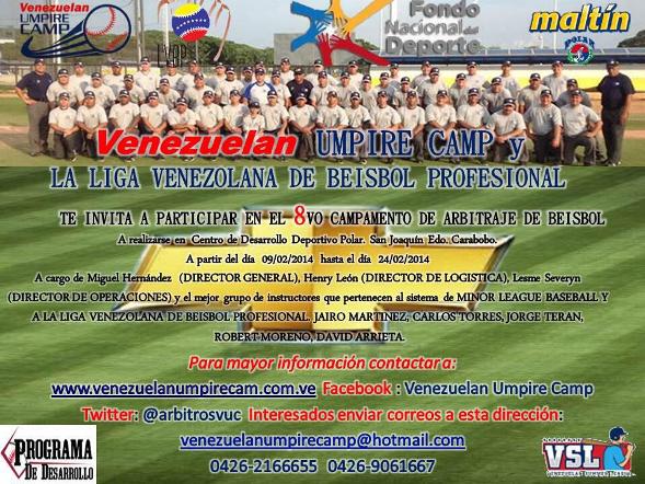 Venezuelan Umpire Camp.
