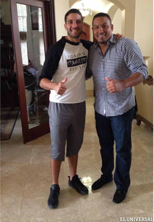 Greivis Vásquez y Carlos Zambrano se reunieron en Miami.